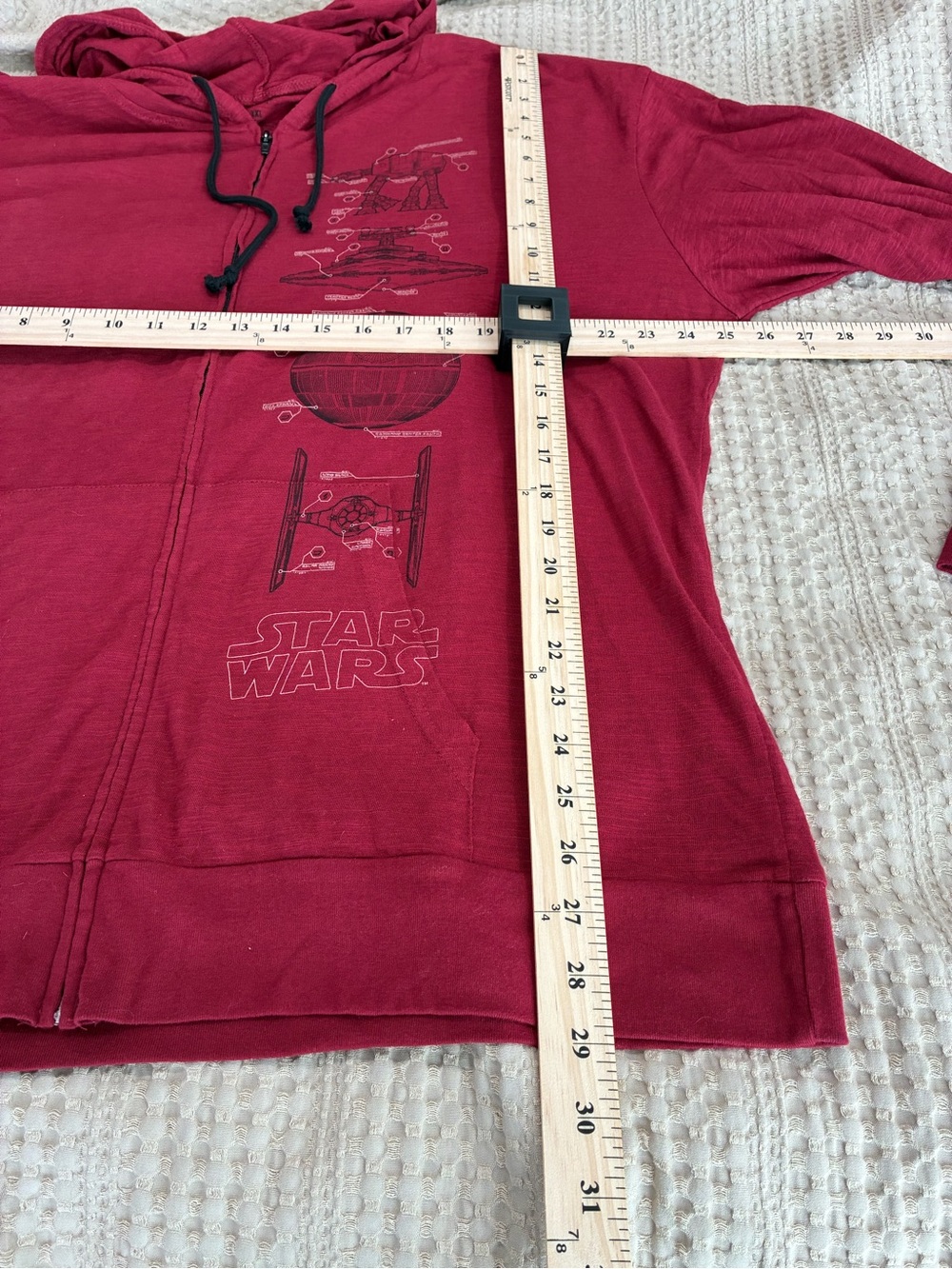 Galactic Empire Long Sleeve Zip-Up Hoodie for Men – Star Wars - Picture 5 of 5